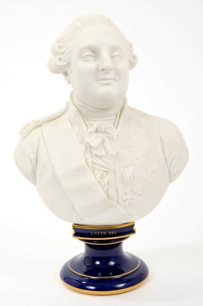 Lot 8 - Sèvres Porcelain bust of Louis XVI