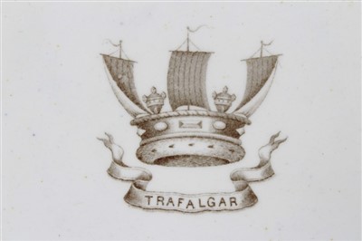 Lot 11 - Trafalgar commemorative dessert plate