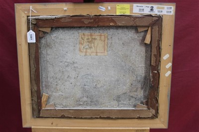 Lot 1081 - John Napper (1916-2001) oil on canvas Street Scene