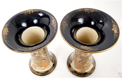 Lot 26 - Pair of early 20th century waisted vases