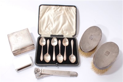 Lot 316 - Selection of miscellaneous 20th century silver.