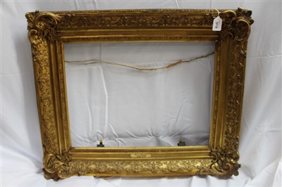 Lot 1618 - 19th century gilt picture frame, internal measurements 42cm x 56cm