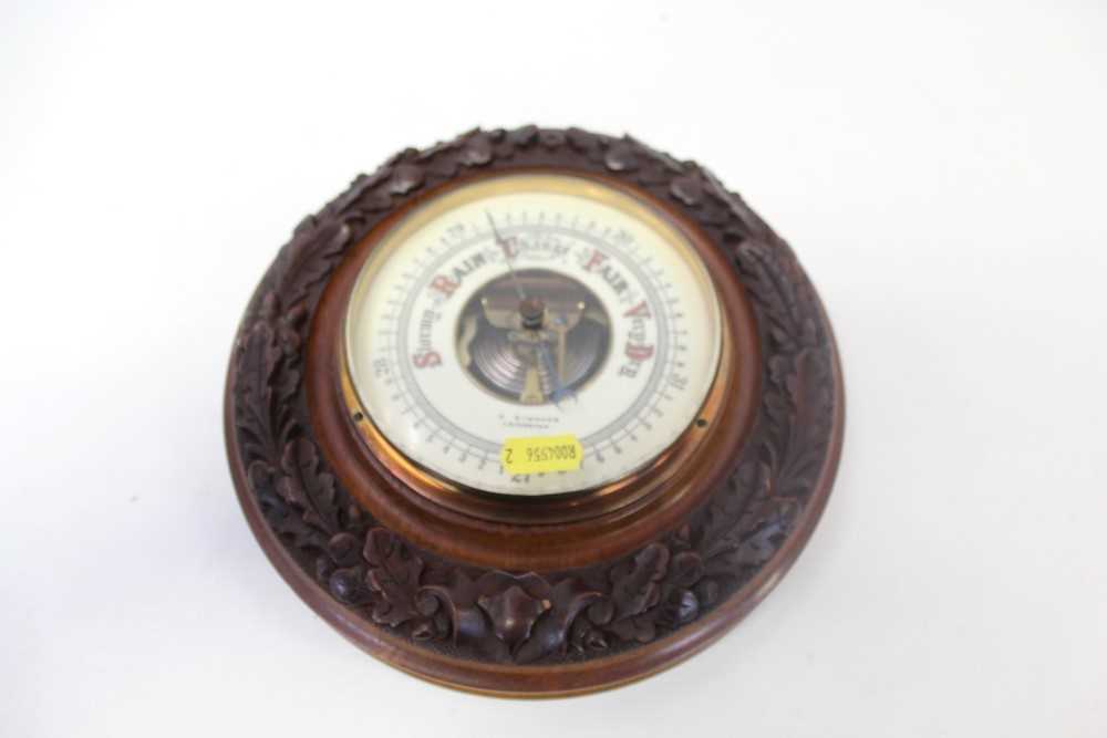 Victor Barometer Lot 241 - Victorian barometer in carved case