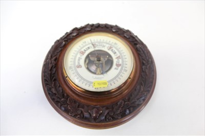 Lot 241 - Victorian barometer in carved case