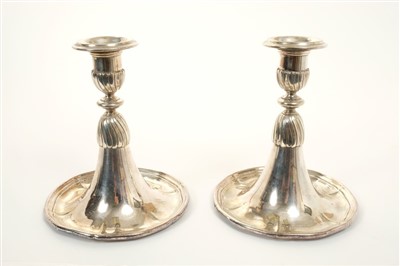 Lot 290 - Pair of German Naval Officers' Mess candlesticks