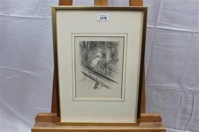 Lot 1478 - Henri De Toulouse Lautrec lithograph - The Theatre Box. La Loge. Le Baron Moise, in glazed gilt frame