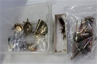 Lot 2725 - Doll's house silver and white metal items -...