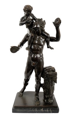 Lot 819 - After the antique - 19th century Continental bronze group