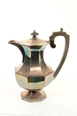 Lot 292 - 1920s silver hot water jug