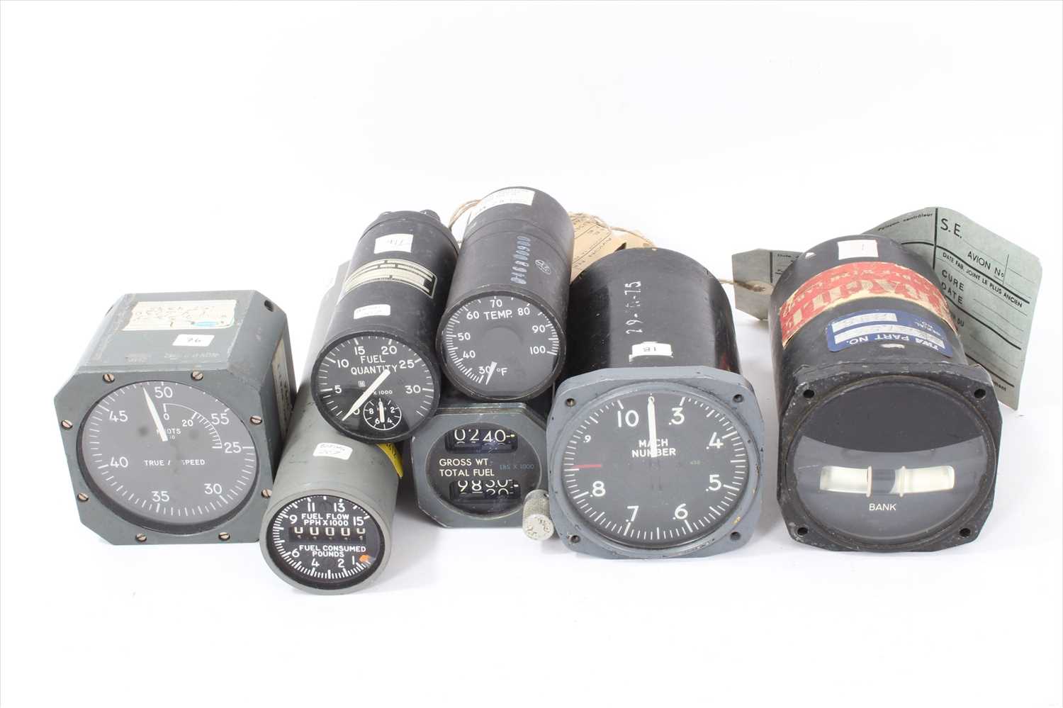 707 Instrument Lot 553 - Group of seven 1970's and 80's aircraft