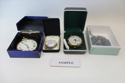 Lot 3514 - Group stop watches, gallons per hour gauge and pocket watches