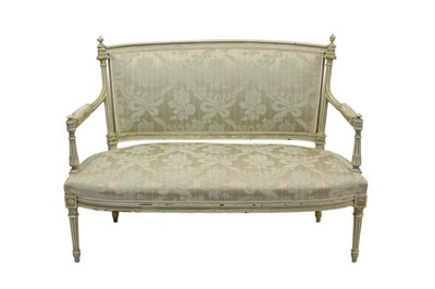 Lot 1322 - Louis XVI style twin seater settee