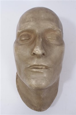 Lot 863 - 19th century plaster cast of Napoleon’s death mask