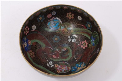 Lot 888 - Japanese cloisonné bowl