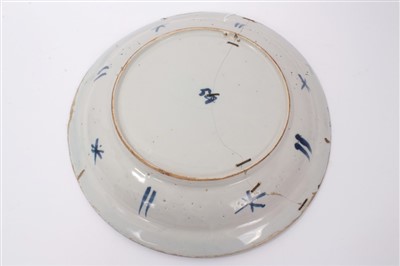 Lot 94 - 18th century Delft polychrome charger