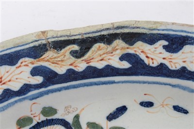 Lot 94 - 18th century Delft polychrome charger