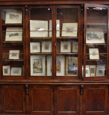 Lot 1331 - Large mid Victorian mahogany bookcase