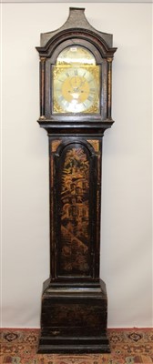 Lot 861 - Ebonised London longcase, Henry Long