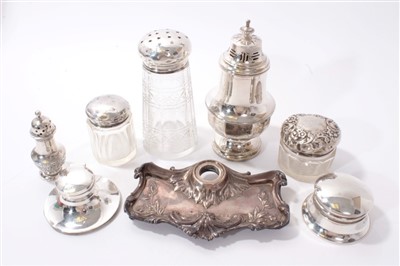 Lot 253 - Selection of miscellaneous late 19th and early 20th century silver