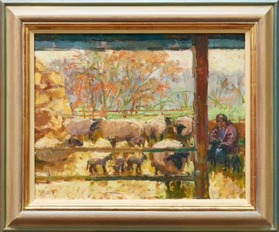 Lot 1387 - Tessa Spencer-Pryse Lambing at Polstead