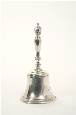 Lot 269 - Victorian silver table bell, London 1890