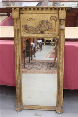 Lot 1425 - Regency gilt gesso pier mirror