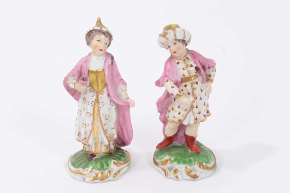 Lot 67 - Pair of early 19th century Derby porcelain figures