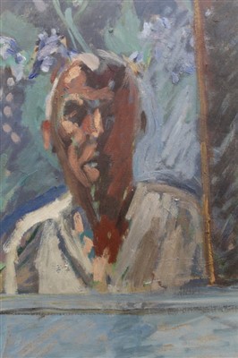 Lot 109 - John Nash (1932-2018) oil on board - Self Portrait, signed and dated '88, 46cm x 32cm together with six other portraits, six framed (7)