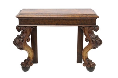 Lot 1313 - Impressive burr walnut pier table