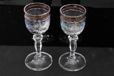 Lot 82 - Collection of Georgian and later drinking glasses