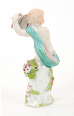 Lot 109 - 18th century Chelsea figure of a putto