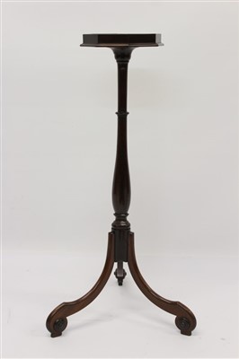 Lot 1426 - 19th century mahogany candle stand