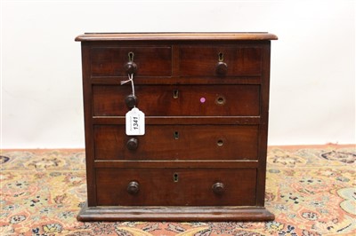 Lot 1341 - Victorian mahogany miniature chest of drawers