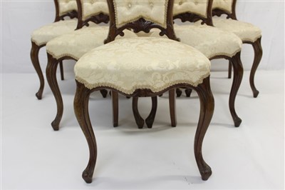 Lot 1762 - A set of six early Victorian mahogany dining chairs