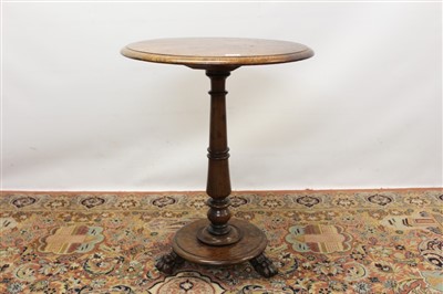 Lot 1358 - Victorian figured walnut occasional table