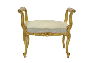 Lot 1359 - 19th century gilt wood window seat