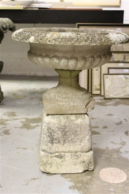 Lot 1362 - Concrete garden urn