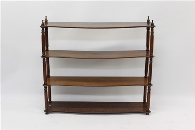 Lot 1404 - Victorian mahogany hanging wall shelf