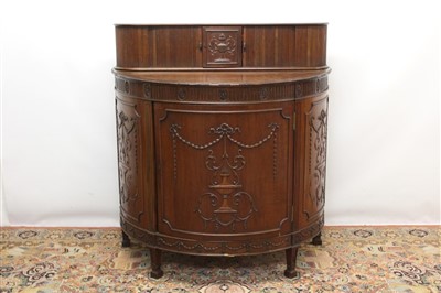 Lot 1380 - Adams revival mahogany bowfront sideboard