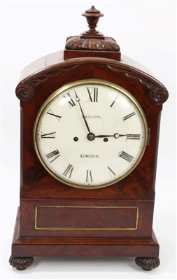 Lot 850 - Regency bracket clock signed Parker, London