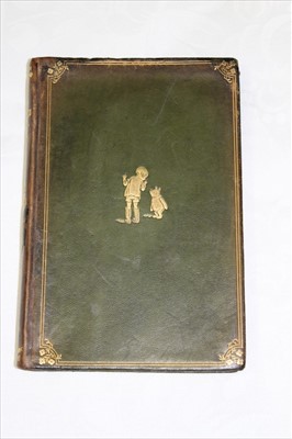 Lot 2477 - Books- Winnie the Pooh A A Milne First Edition 1926 Methuen & Co and Jane Austen novels Dent & Co all in green calf binding.