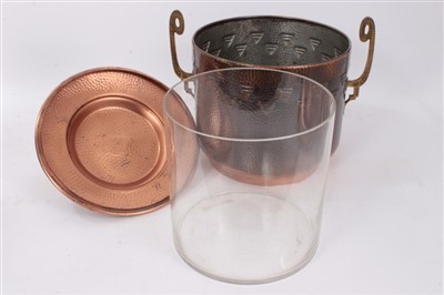Lot 66 - Antiques Road Trip lot: Secessionist style copper ice bucket