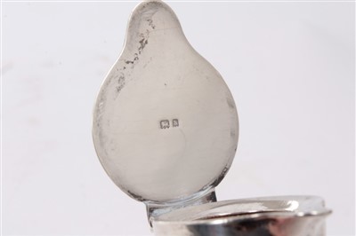 Lot 257 - Antiques Road Trip lot: Early 20th century silver lidded glass whisky noggin