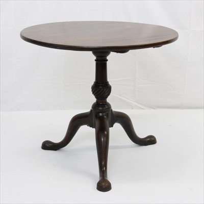 Lot 1718 - George III mahogany occasional; table.