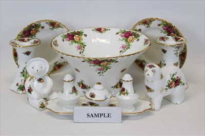 Lot 2013 - Royal Albert Old Country Roses items including bowls, vases, dishes etc 33 pieces