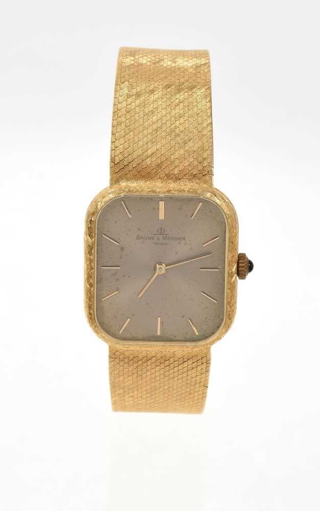 Lot 798 - Gentlemen’s 18ct Gold Baume Mercier