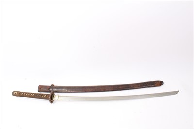 Lot 704 - Second World War and earlier Japanese officers katana sword