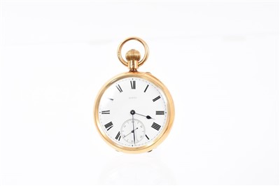 Lot 831 - Victorian 18ct gold pocket watch