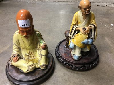 Lot 253 - Two unusual Chinese ceramic figures