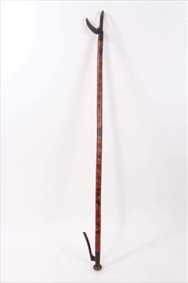 Lot 256 - 19th century bamboo book grab